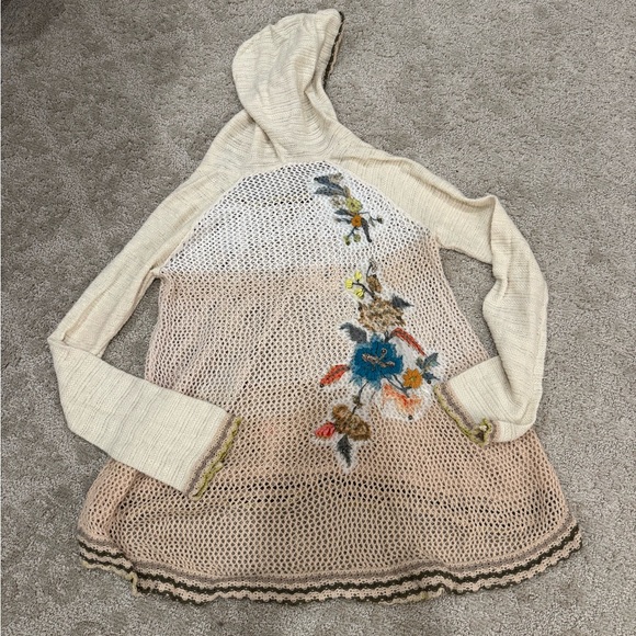 Free People Ivory Open-Knit Top - Picture 6 of 11